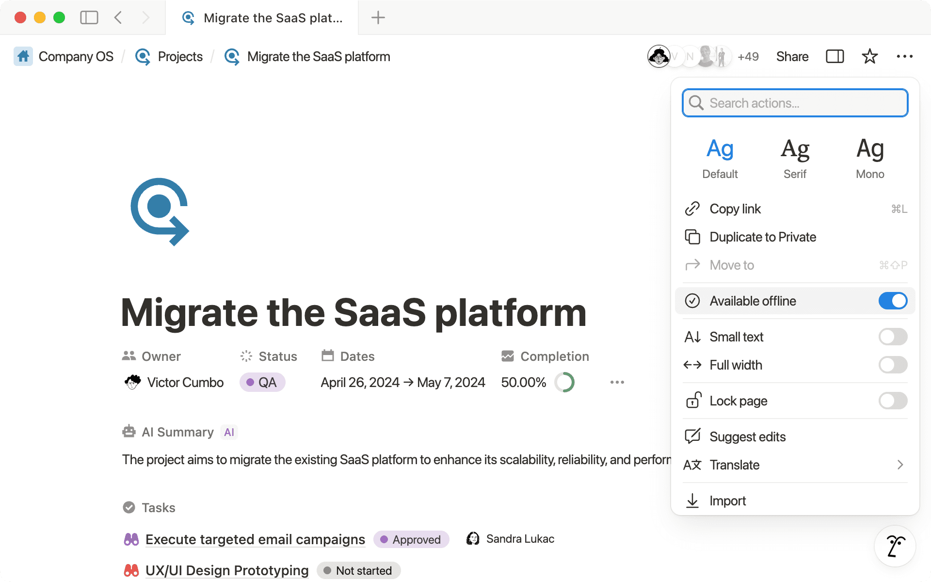 Offline Modus Hero Screenshot
