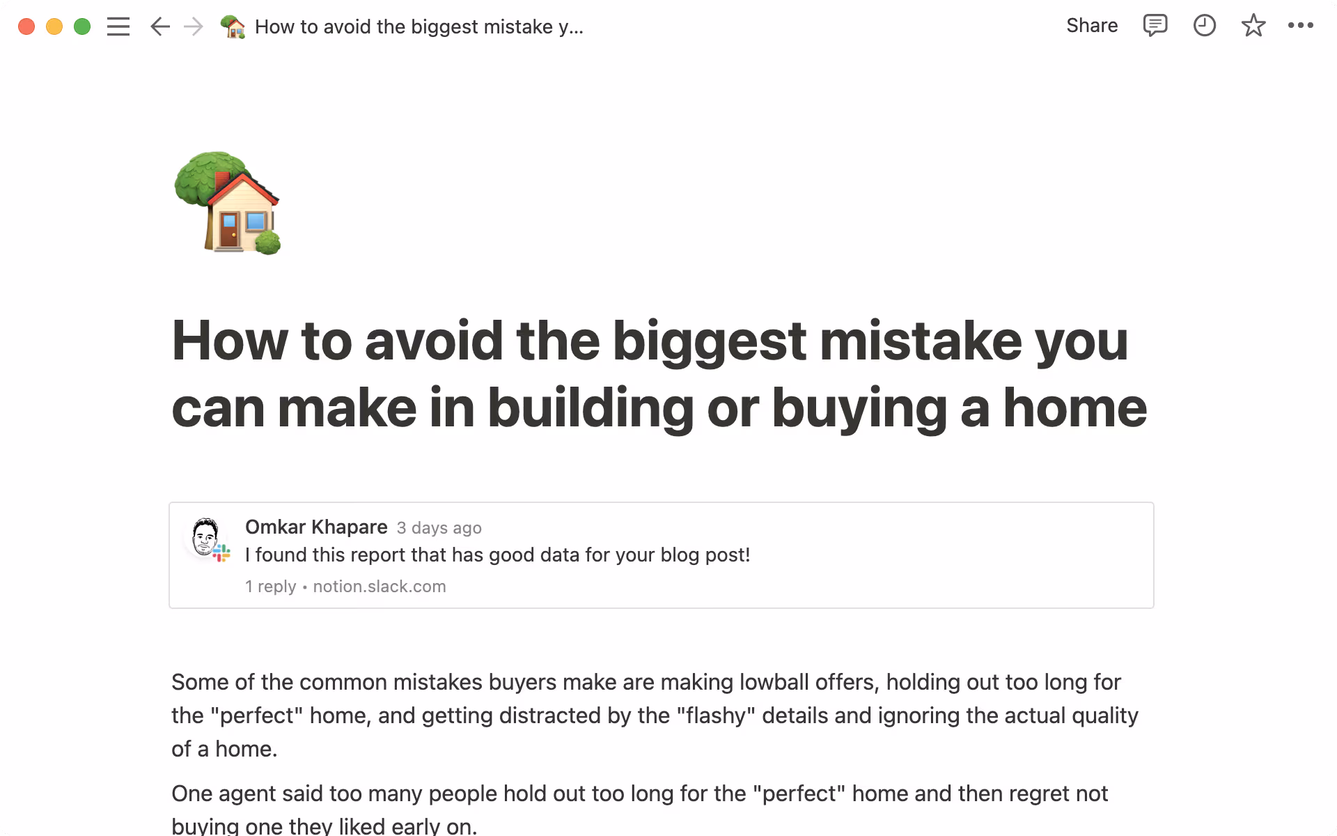Füge relevante Slack-Nachrichten in deine Dokumente ein.