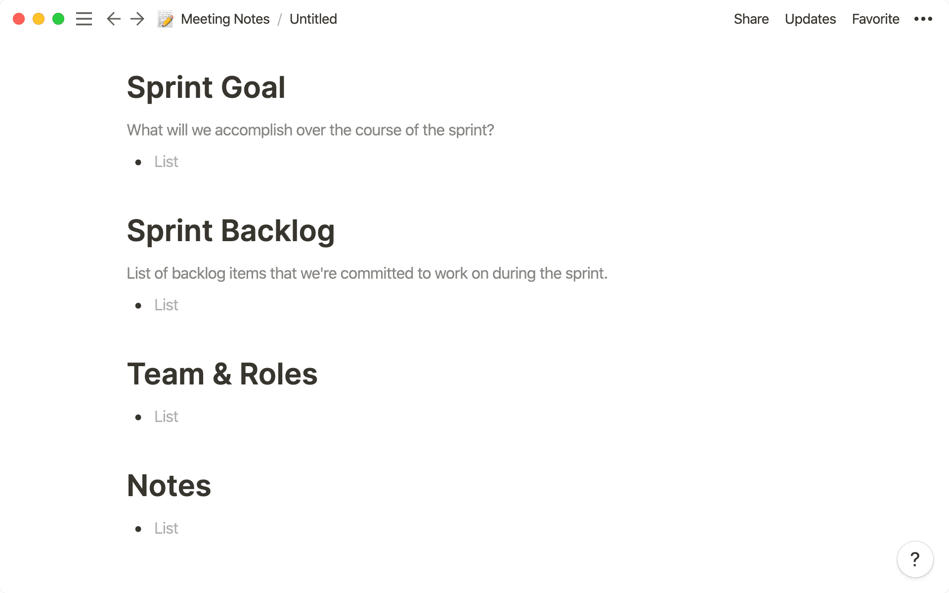 Plan every sprint accordingly.