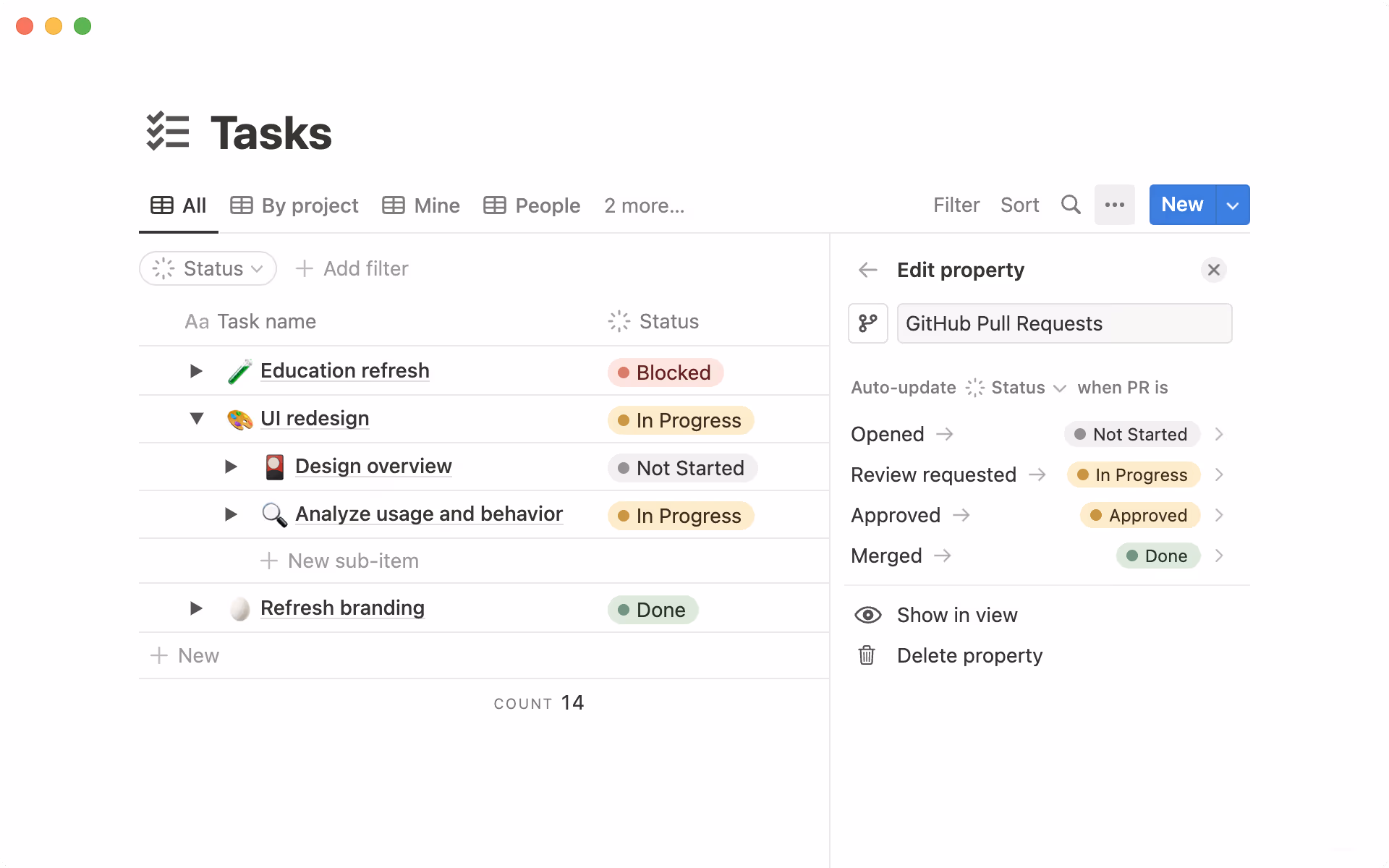 GitHub-Status automatisch aktualisieren
